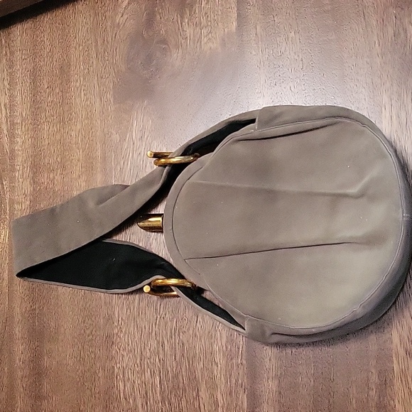Vintage suede snap shoulder bag - Picture 1 of 7